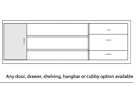 custom counter options drawers cubbies shelving 2