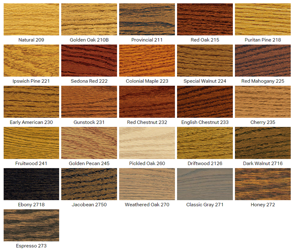 stain finish options for custom wood displays
