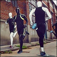 athletic running mannequins male or female 200