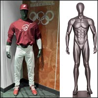 baseball player mannequin several poses 200