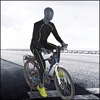 bicycle or motorcycle riding mannequin 200