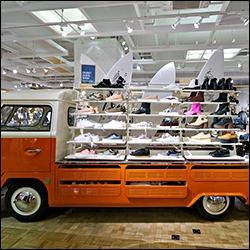 mobile vehicles used as retail fixtures