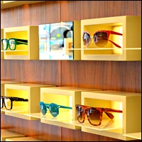 optical showcases for retail optometrist or sunglass store 200