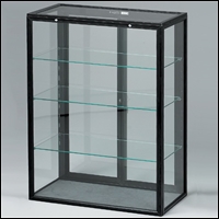 portable glass metal frame tower case 200