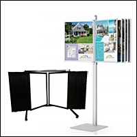 poster swing panel steel frames display 200
