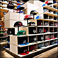 sports retail hat displayers 200 5