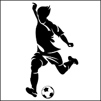 soccer silhouettes for retail signage 200 5