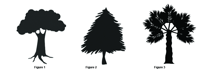 Assorted Trees Silhouettes