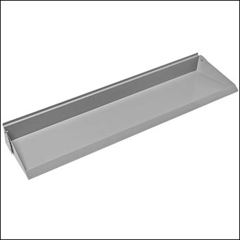 Adjustable-Tilt 48" Wide Steel Slatwall Shelf
