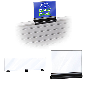 Queue Slat Panel Acrylic Top Sign - Multiple Size Options