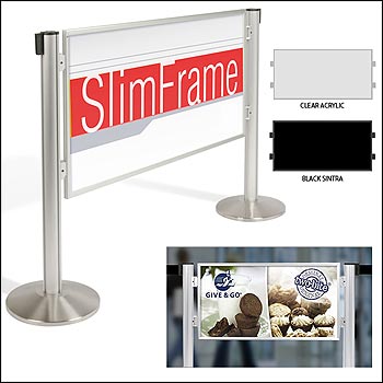 SLIM Panels for Barrier Posts - Sign or Barrier Options
