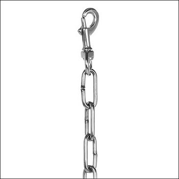 Stainless Steel Swag Chain with Hooks for Barrier Posts