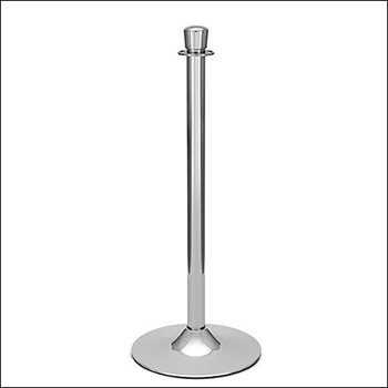 Economy Traditional Stanchion Post - Chrome Finish