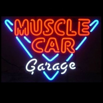 Muscle Car Garage Neon Bar Sign