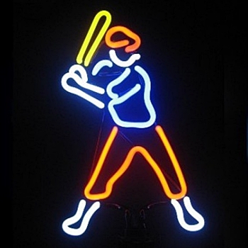 Sports Neon Signs - Baseball Player