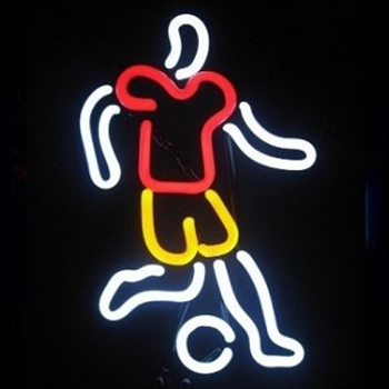 Sports Neon Signs - Soccer Player