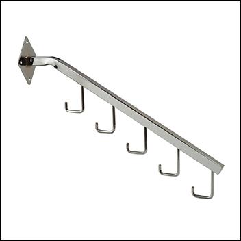 5 Hook Waterfall for 18" Square Tubing - Chrome