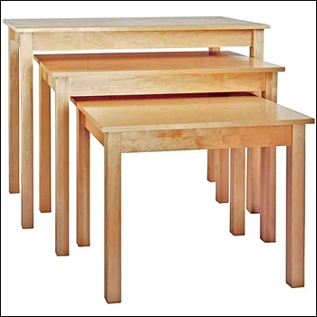 Premium Real Wood Nesting Tables - Multiple Finish Options