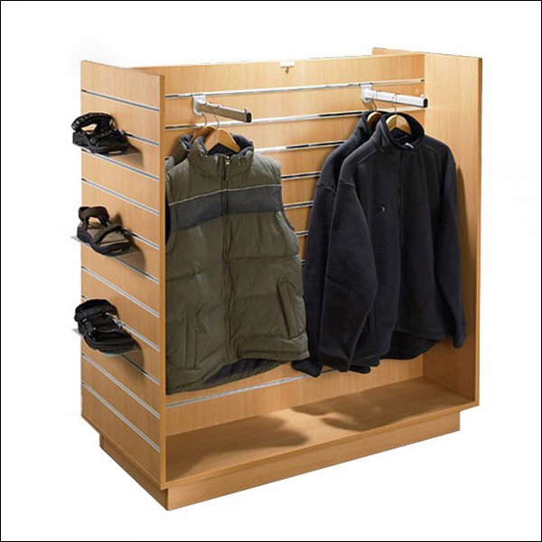 Standard Slatwall H Unit with Metal Inserts - Multiple Finish Options