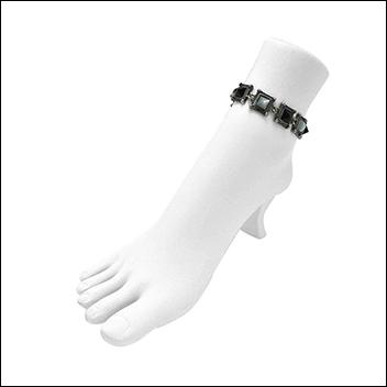 Anklet and Toe Ring Display White