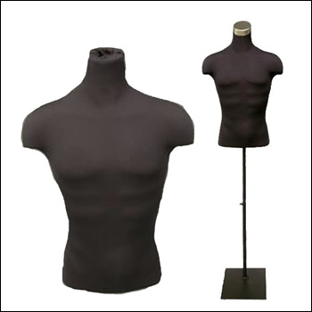 Dark Gray Male Body Form - Jersey Style