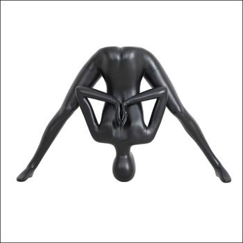 Black Yoga Mannequin Display - Reverse Namaste Pose