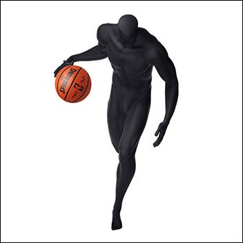  Headless Basketball Player Mannequin Dribbling 