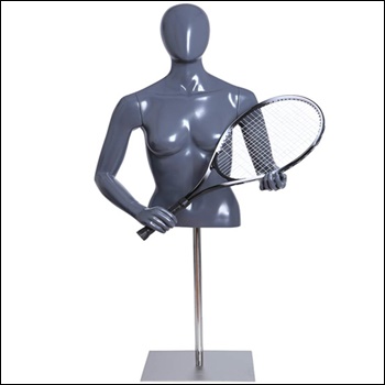 Tennis Player Form Holding Racket with Base - Male or Female Options