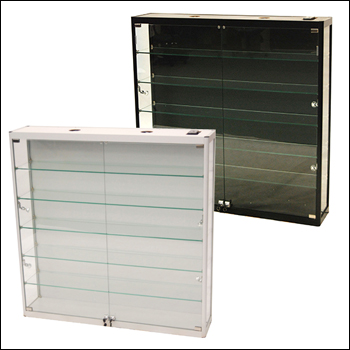 Aluminum Framed Wall Hung Showcase - Economy - Color Options