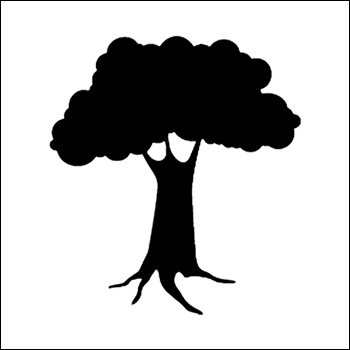 Assorted Trees Silhouettes