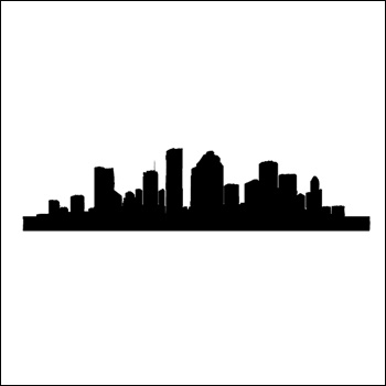 Houston Skyline Silhouette