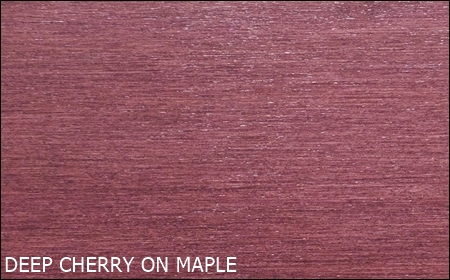 Deep Cherry on Maple