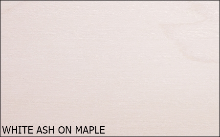 White Ash on Maple
