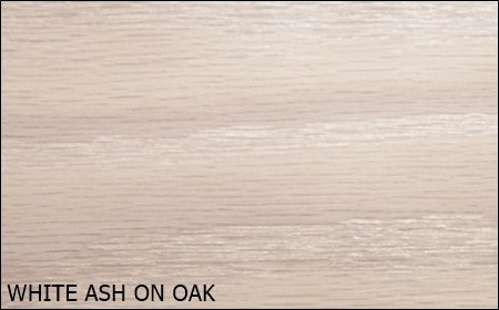 White Ash on Oak