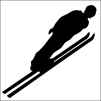 Sports Silhouettes - Skiing