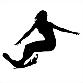 Sports Silhouettes - Surfing