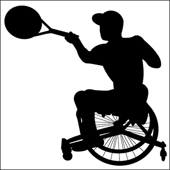 Sports Silhouettes - Wheelchair