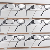 optical optometry retail store slatwall displays