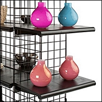retail gridwall shelves baskets 200