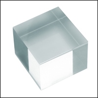 solid acrylic cube