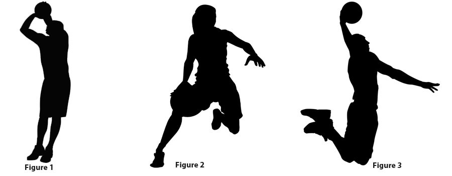 sports silhouette signs basketball choices