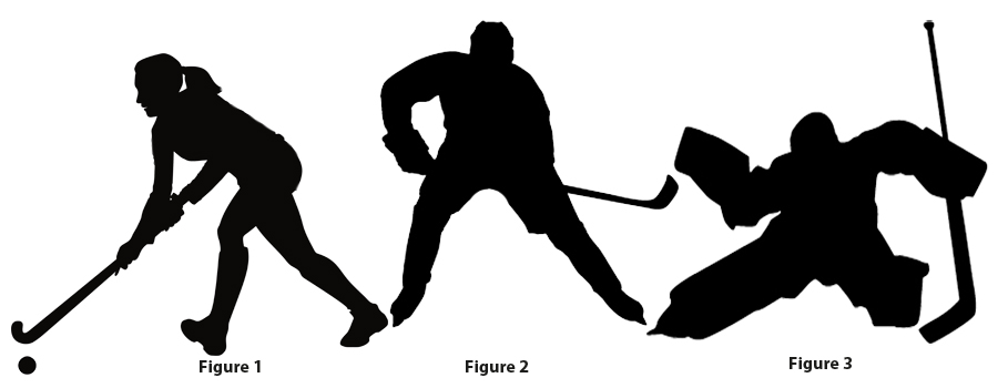 sports silhouette signs hockey choices
