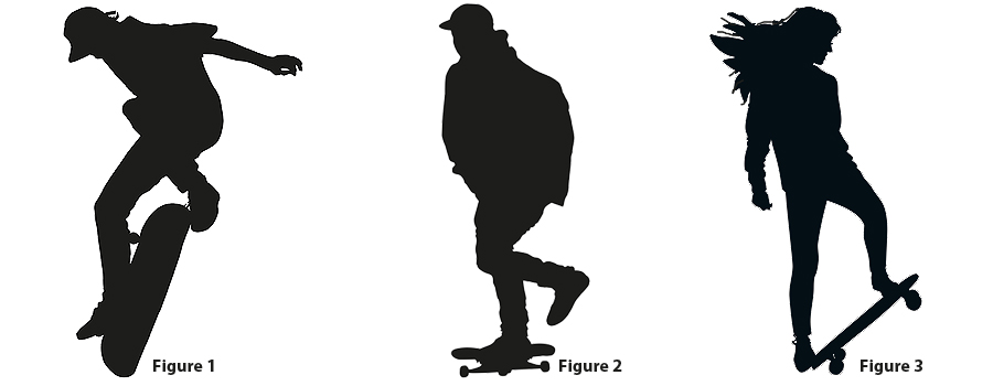 sports silhouette signs skateboarding choices