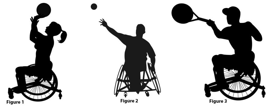 sports silhouettes wheelchair choices