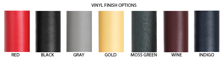 vinyl swag rope finish options